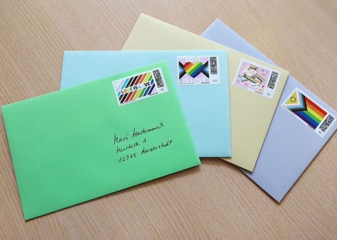 Vier neue Briefmarken feiern queere Vielfalt und die Liebe
