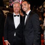 Ralf Schumacher und tienne auf dem roten Teppich in Cannes
